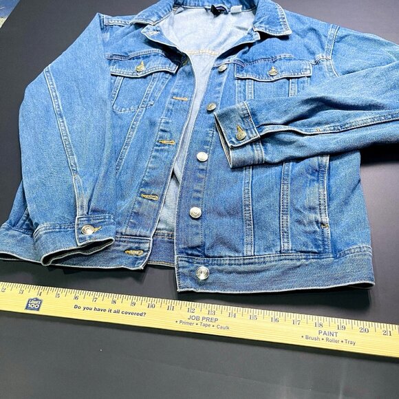 H&M Divided Light Blue Denim Jacket Size XS - Picture 8 of 9